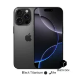 گوشی موبایل اپل مدل iPhone 16 Pro Max ZA/A ظرفیت 256 گیگابایت رم 8 گیگابایت رجیستر شده رنگ مشکی (Not Active)