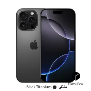 گوشی موبایل اپل مدل iPhone 16 Pro Max ZA/A ظرفیت 256 گیگابایت رم 8 گیگابایت رجیستر شده رنگ مشکی (Not Active)
